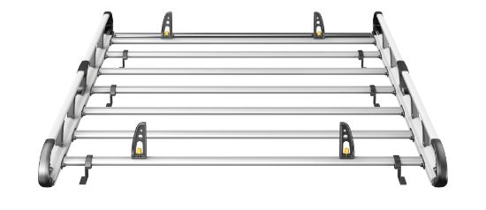 Picture of Van Guard ULTI Rack+ (Aluminium) - 6 Bar Roof Rack for Volkswagen Crafter 2006-2017 | L1 | H2 | Twin Rear Doors | VGUR-237