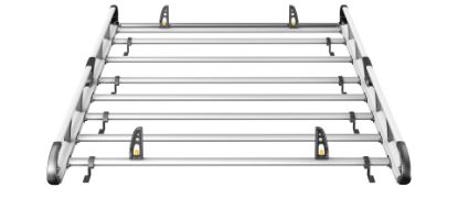 Picture of Van Guard ULTI Rack+ (Aluminium) - 7 Bar Roof Rack for Volkswagen Crafter 2006-2017 | L2 | H2 | Twin Rear Doors | VGUR-239