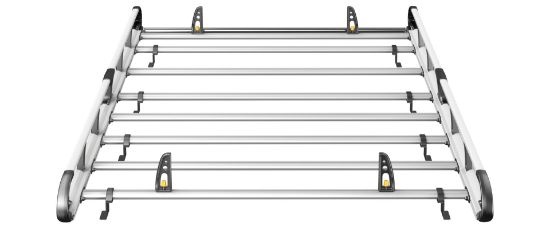 Picture of Van Guard ULTI Rack+ (Aluminium) - 7 Bar Roof Rack for Volkswagen Crafter 2006-2017 | L2 | H2 | Twin Rear Doors | VGUR-239