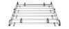 Picture of Van Guard ULTI Rack+ (Aluminium) - 7 Bar Roof Rack for Vauxhall Movano 2010-2021 | L2 | H2 | Twin Rear Doors | VGUR-244