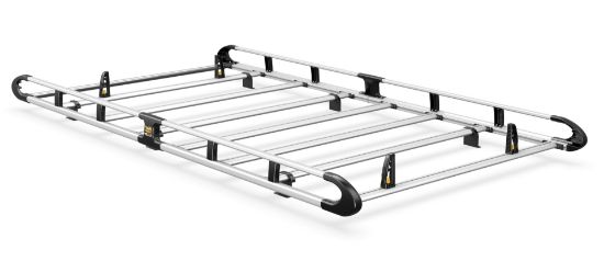 Picture of Van Guard ULTI Rack+ (Aluminium) - 6 Bar Roof Rack for Ford Transit Custom 2013-2023 | L1 | H1 | Twin Rear Doors | VGUR-250