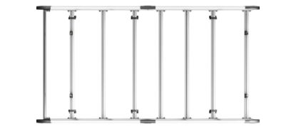 Picture of Van Guard ULTI Rack+ (Aluminium) - 6 Bar Roof Rack for Ford Transit Custom 2013-2023 | L1 | H1 | Twin Rear Doors | VGUR-250