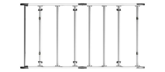 Picture of Van Guard ULTI Rack+ (Aluminium) - 6 Bar Roof Rack for Ford Transit Custom 2013-2023 | L1 | H1 | Twin Rear Doors | VGUR-250