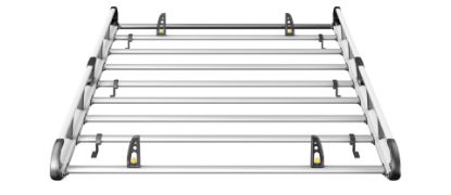 Picture of Van Guard ULTI Rack+ (Aluminium) - 6 Bar Roof Rack for Ford Transit Custom 2013-2023 | L2 | H1 | Twin Rear Doors | VGUR-251