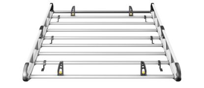 Picture of Van Guard ULTI Rack+ (Aluminium) - 6 Bar Roof Rack for Ford Transit Custom 2013-2023 | L2 | H1 | Twin Rear Doors | VGUR-251