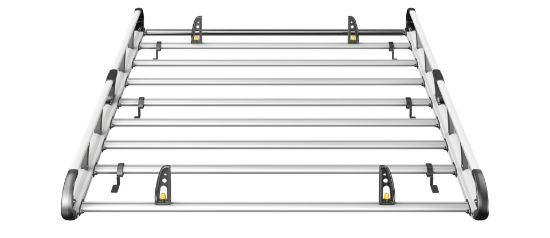 Picture of Van Guard ULTI Rack+ (Aluminium) - 6 Bar Roof Rack for Ford Transit Custom 2013-2023 | L2 | H1 | Twin Rear Doors | VGUR-251