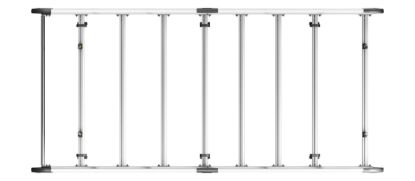Picture of Van Guard ULTI Rack+ (Aluminium) - 6 Bar Roof Rack for Ford Transit Custom 2013-2023 | L2 | H1 | Twin Rear Doors | VGUR-251