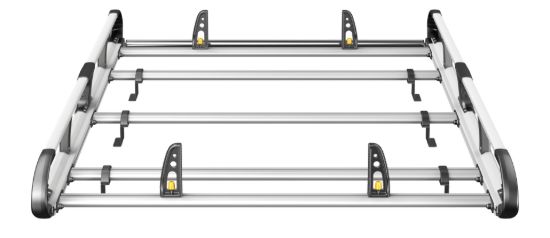 Picture of Van Guard ULTI Rack+ (Aluminium) - 5 Bar Roof Rack for Ford Transit Custom 2013-2023 | L1 | H2 | Twin Rear Doors | VGUR-252