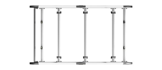 Picture of Van Guard ULTI Rack+ (Aluminium) - 5 Bar Roof Rack for Ford Transit Custom 2013-2023 | L1 | H2 | Twin Rear Doors | VGUR-252