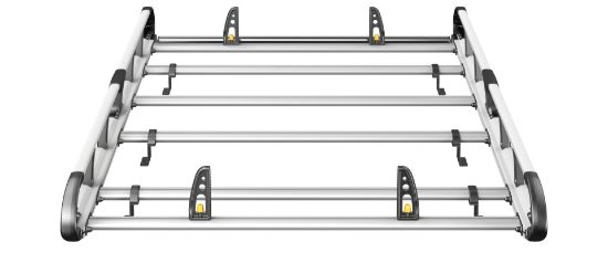 Picture of Van Guard ULTI Rack+ (Aluminium) - 6 Bar Roof Rack for Ford Transit Custom 2013-2023 | L2 | H2 | Twin Rear Doors | VGUR-253