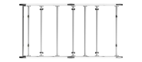 Picture of Van Guard ULTI Rack+ (Aluminium) - 6 Bar Roof Rack for Ford Transit 2014-Onwards | L2 | H2 | Twin Rear Doors | VGUR-256