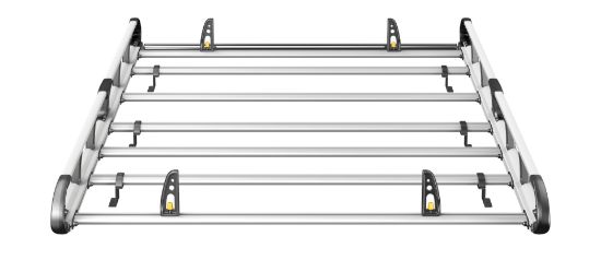 Picture of Van Guard ULTI Rack+ (Aluminium) - 6 Bar Roof Rack for Ford Transit 2014-Onwards | L2 | H3 | Twin Rear Doors | VGUR-257