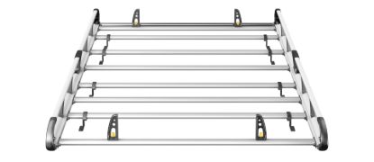 Picture of Van Guard ULTI Rack+ (Aluminium) - 7 Bar Roof Rack for Ford Transit 2014-Onwards | L3 | H2 | Twin Rear Doors | VGUR-258