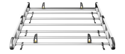 Picture of Van Guard ULTI Rack+ (Aluminium) - 6 Bar Roof Rack for Ford Transit 2014-Onwards | L3 | H3 | Twin Rear Doors | VGUR-259