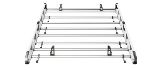 Picture of Van Guard ULTI Rack+ (Aluminium) - 7 Bar Roof Rack for Ford Transit 2014-Onwards | L4 | H3 | Twin Rear Doors | VGUR-260