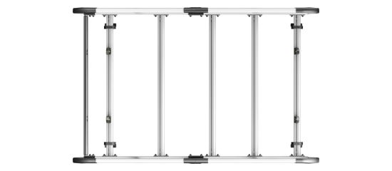 Picture of Van Guard ULTI Rack+ (Aluminium) - 4 Bar Roof Rack for Ford Transit Courier 2014-2023 | L1 | H1 | Twin Rear Doors | VGUR-261