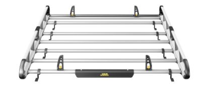 Picture of Van Guard ULTI Rack+ (Aluminium) - 6 Bar Roof Rack for Nissan Primastar 2022-Onwards | L1 | H1 | Twin Rear Doors | VGUR-262