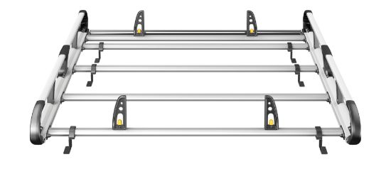 Picture of Van Guard ULTI Rack+ (Aluminium) - 4 Bar Roof Rack for Vauxhall Vivaro 2014-2019 | L1 | H2 | Twin Rear Doors | VGUR-266