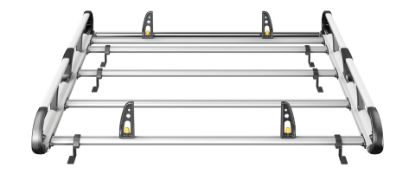 Picture of Van Guard ULTI Rack+ (Aluminium) - 4 Bar Roof Rack for Nissan Primastar 2022-Onwards | L1 | H2 | Twin Rear Doors | VGUR-266