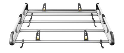 Picture of Van Guard ULTI Rack+ (Aluminium) - 4 Bar Roof Rack for Nissan Primastar 2022-Onwards | L1 | H2 | Twin Rear Doors | VGUR-266
