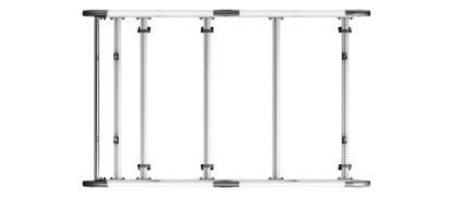 Picture of Van Guard ULTI Rack+ (Aluminium) - 4 Bar Roof Rack for Nissan Primastar 2022-Onwards | L1 | H2 | Twin Rear Doors | VGUR-266