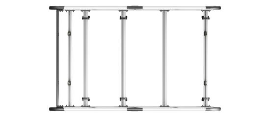 Picture of Van Guard ULTI Rack+ (Aluminium) - 4 Bar Roof Rack for Nissan Primastar 2022-Onwards | L1 | H2 | Twin Rear Doors | VGUR-266