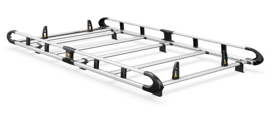 Van Guard ULTI Rack+ (Aluminium) - 5 Bar Roof Rack for Renault Trafic 2014-Onwards | L2 | H2 | Twin Rear Doors