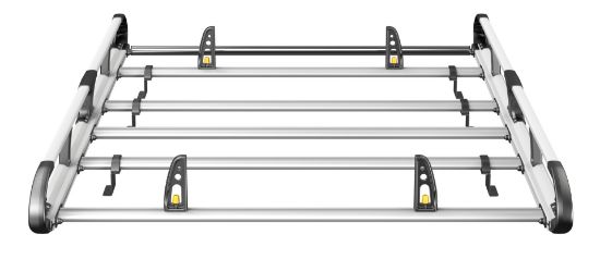 Picture of Van Guard ULTI Rack+ (Aluminium) - 4 Bar Roof Rack for Citroen Dispatch 2016-Onwards | L1 | H1 | Twin Rear Doors | VGUR-271