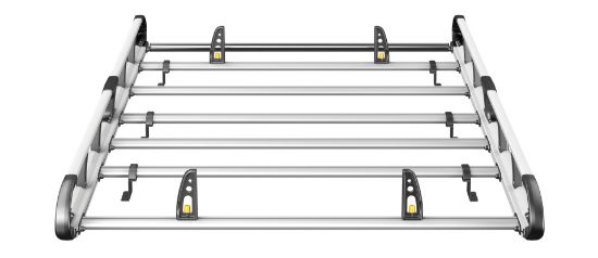 Picture of Van Guard ULTI Rack+ (Aluminium) - 5 Bar Roof Rack for Peugeot Expert 2016-Onwards | L2 | H1 | Twin Rear Doors | VGUR-272