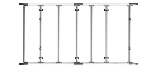 Picture of Van Guard ULTI Rack+ (Aluminium) - 5 Bar Roof Rack for Peugeot Expert 2016-Onwards | L2 | H1 | Twin Rear Doors | VGUR-272