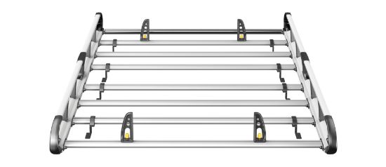 Picture of Van Guard ULTI Rack+ (Aluminium) - 5 Bar Roof Rack for Peugeot Expert 2016-Onwards | L3 | H1 | Twin Rear Doors | VGUR-273