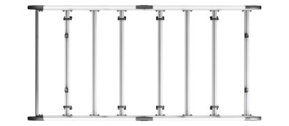 Picture of Van Guard ULTI Rack+ (Aluminium) - 5 Bar Roof Rack for Peugeot Expert 2016-Onwards | L3 | H1 | Twin Rear Doors | VGUR-273