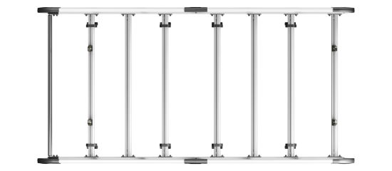 Picture of Van Guard ULTI Rack+ (Aluminium) - 5 Bar Roof Rack for Vauxhall Vivaro 2019-Onwards | L2 | H1 | Twin Rear Doors | VGUR-273