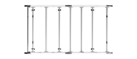 Picture of Van Guard ULTI Rack+ (Aluminium) - 6 Bar Roof Rack for Ford Transit Custom 2013-2023 | L1 | H1 | Tailgate | VGUR-274