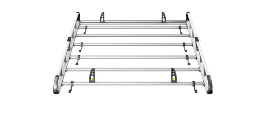 Picture of Van Guard ULTI Rack+ (Aluminium) - 6 Bar Roof Rack for MAN TGE 2017-Onwards | L3 | H2 | Twin Rear Doors | VGUR-279