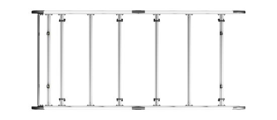 Picture of Van Guard ULTI Rack+ (Aluminium) - 6 Bar Roof Rack for MAN TGE 2017-Onwards | L3 | H3 | Twin Rear Doors | VGUR-280
