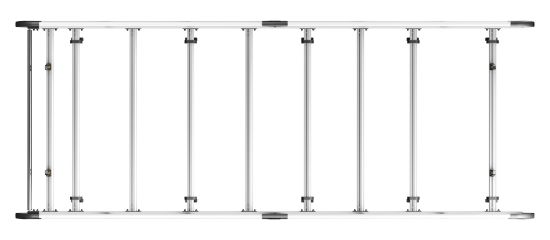 Picture of Van Guard ULTI Rack+ (Aluminium) - 8 Bar Roof Rack for Volkswagen Crafter 2017-Onwards | L4 | H3 | Twin Rear Doors | VGUR-281