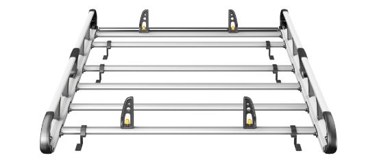 Picture of Van Guard ULTI Rack+ (Aluminium) - 4 Bar Roof Rack for Vauxhall Combo 2018-Onwards | L2 | H1 | Twin Rear Doors | VGUR-283