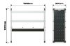 Picture of Van Guard Trade Van Racking Single Unit - 2 Straight Shelves, 1 Angled Shelf - H1009mm x W1000mm | TVR-203