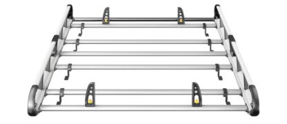Picture of Van Guard ULTI Rack+ (Aluminium) - 6 Bar Roof Rack for Volkswagen T5 Transporter 2002-2015 | L1 | H1 | Tailgate | VGUR-206