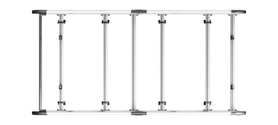 Picture of Van Guard ULTI Rack+ (Aluminium) - 6 Bar Roof Rack for Volkswagen T5 Transporter 2002-2015 | L1 | H1 | Tailgate | VGUR-206