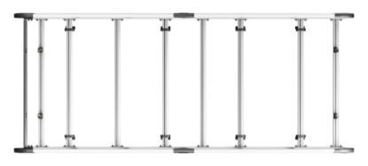 Picture of Van Guard ULTI Rack+ (Aluminium) - 7 Bar Roof Rack for Volkswagen T5 Transporter 2002-2015 | L2 | H1 | Twin Rear Doors | VGUR-207