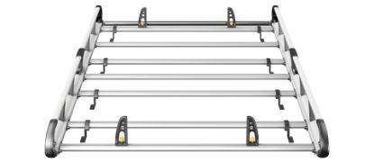 Picture of Van Guard ULTI Rack+ (Aluminium) - 7 Bar Roof Rack for Volkswagen T5 Transporter 2002-2015 | L2 | H1 | Tailgate | VGUR-208