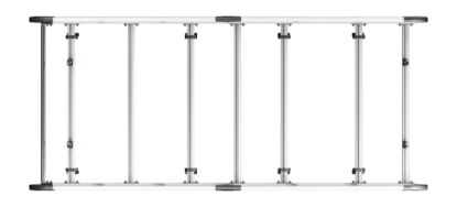 Picture of Van Guard ULTI Rack+ (Aluminium) - 7 Bar Roof Rack for Volkswagen T5 Transporter 2002-2015 | L2 | H1 | Tailgate | VGUR-208