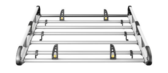 Picture of Van Guard ULTI Rack+ (Aluminium) - 6 Bar Roof Rack for Nissan NV200 2009-2021 | L1 | H1 | Twin Rear Doors | VGUR-233