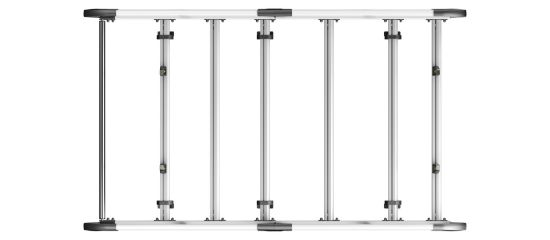 Picture of Van Guard ULTI Rack+ (Aluminium) - 6 Bar Roof Rack for Nissan NV200 2009-2021 | L1 | H1 | Twin Rear Doors | VGUR-233