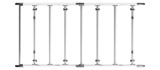 Picture of Van Guard ULTI Rack+ (Aluminium) - 7 Bar Roof Rack for Nissan NV400 2010-Onwards | L2 | H2 | Twin Rear Doors | VGUR-244