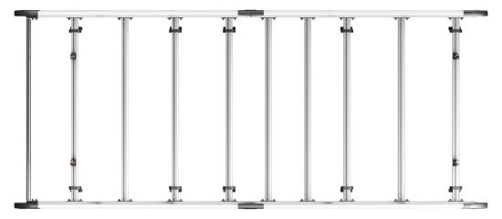 Picture of Van Guard ULTI Rack+ (Aluminium) - 8 Bar Roof Rack for Nissan NV400 2010-Onwards | L3 | H2 | Twin Rear Doors | VGUR-245