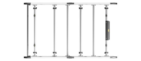 Picture of Van Guard ULTI Rack+ (Aluminium) - 6 Bar Roof Rack for Nissan NV300 2016-Onwards | L1 | H1 | Tailgate | VGUR-264