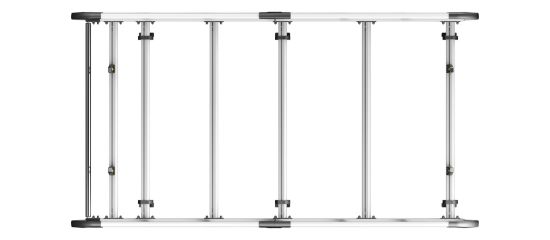 Picture of Van Guard ULTI Rack+ (Aluminium) - 5 Bar Roof Rack for Fiat Talento 2016-2021 | L2 | H2 | Twin Rear Doors | VGUR-267